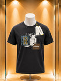 T-shirt noir imprimé Modern