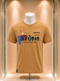 T-shirt camel imprimé Studio