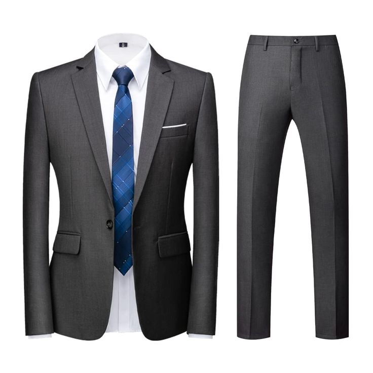 Costume 2 pièces slim gris anthracite