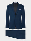 Costume 2 pièces slim bleu pétrole