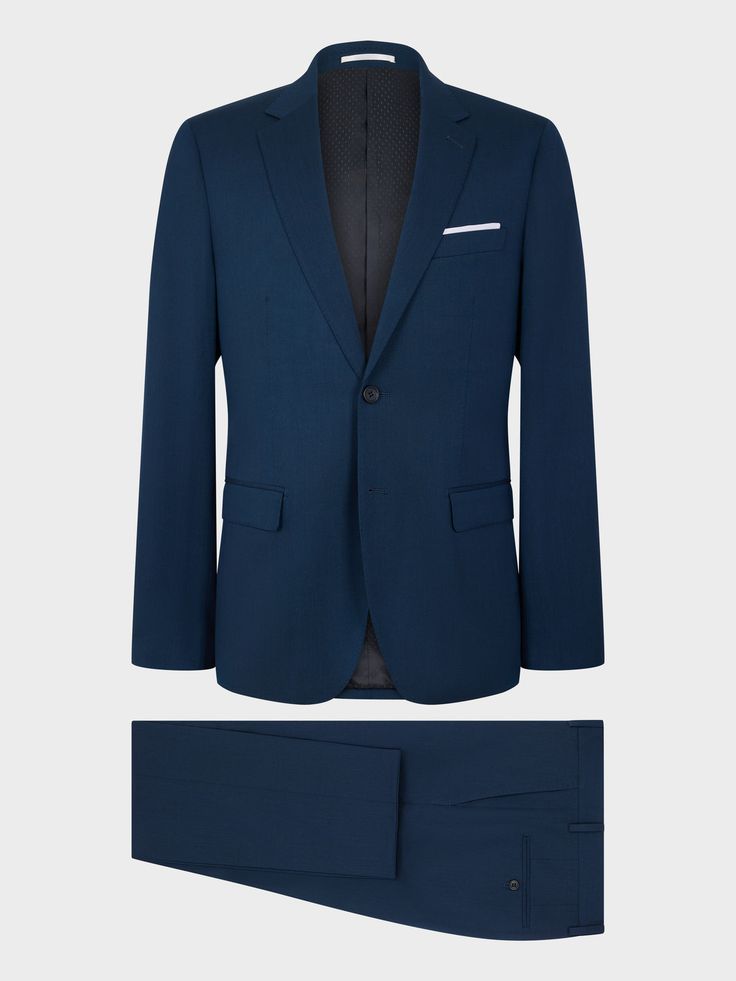 Costume 2 pièces slim bleu pétrole