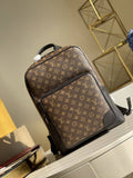 Sac à Dos Homme Marron Chocolat Bordure Noire