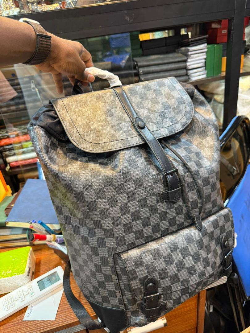Sac à Dos Homme Gris Clair et Noir